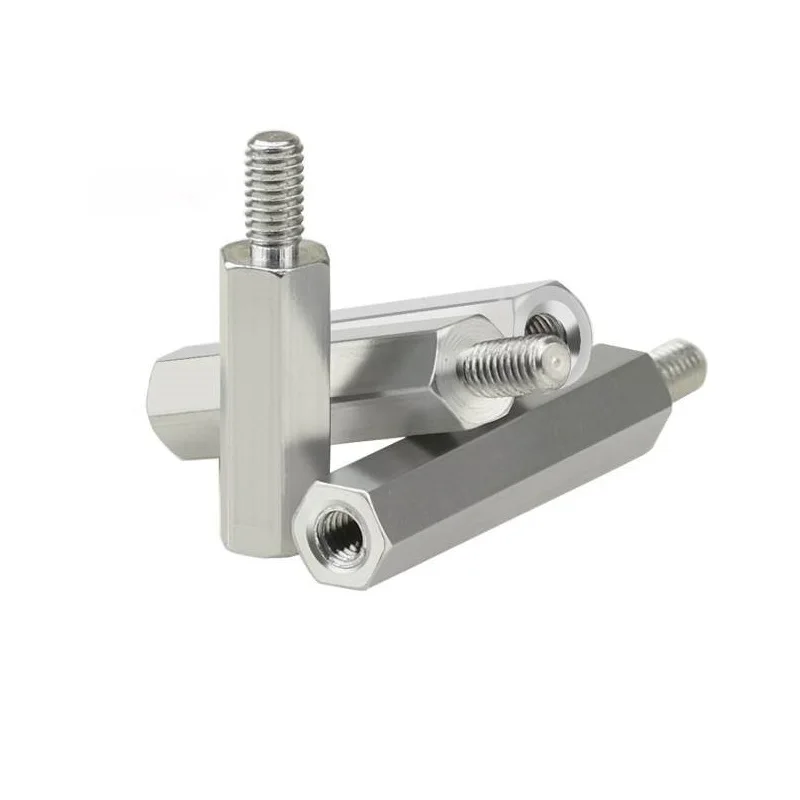 M2 M2.5 M3 M4 M5 M6 *L+6/8 Male to Female Aluminum Hex Standoff Spacer Stud Extend Long Screw L=5 to 50
