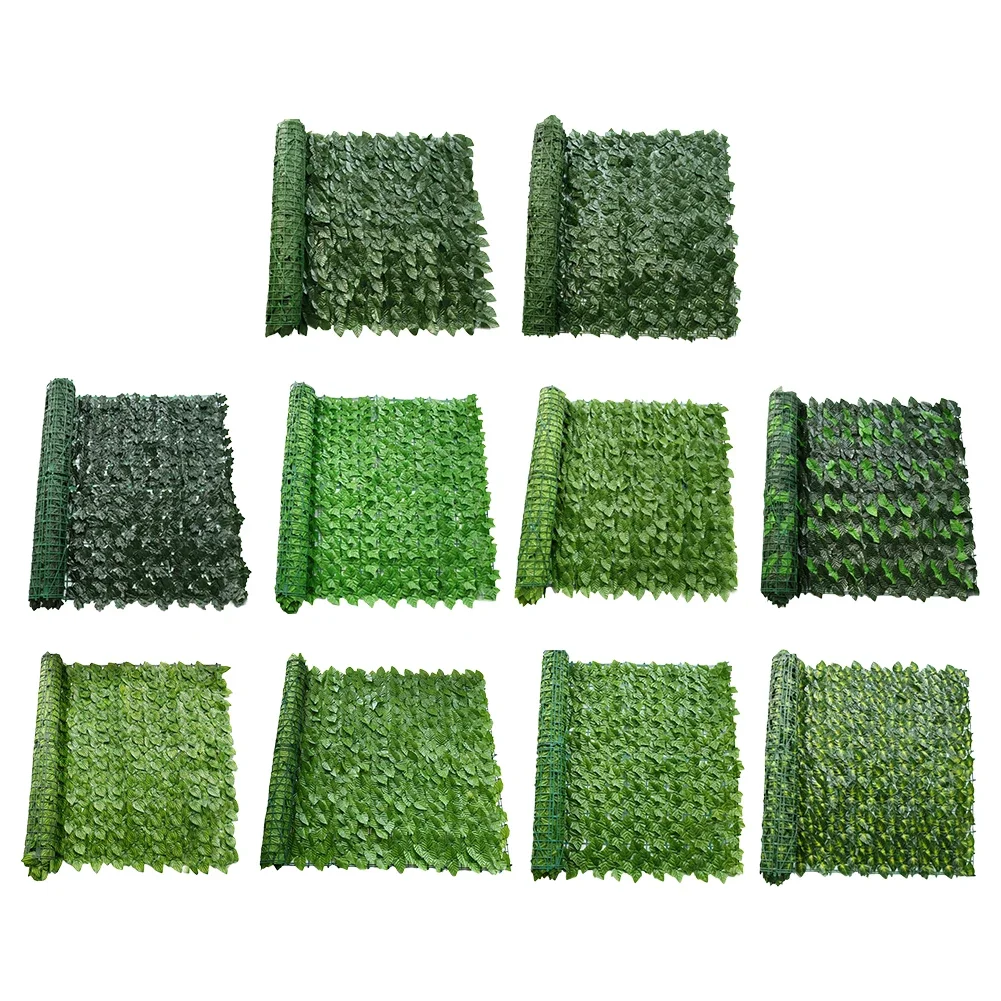 Artificial Privacy Fence Screen Faux Ivy Leaf Hedges Fence Panels Garden Decor