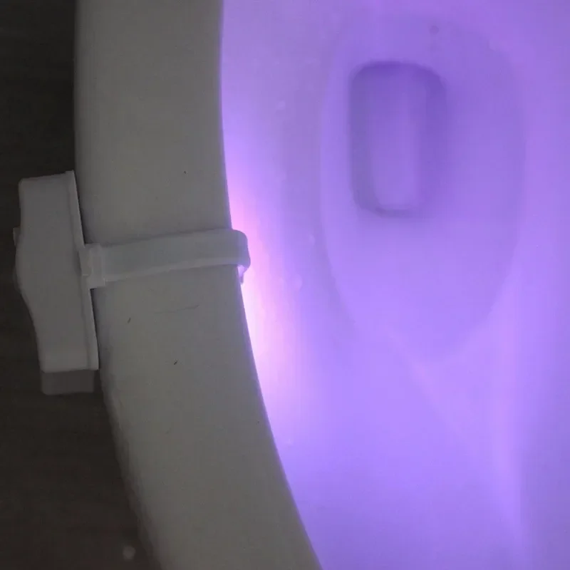 Toilet Night Light PIR Motion Sensor LED Light Toilet Bowl Light Washroom Night Lamp Battery-powered 7 Colors Changing Toilet
