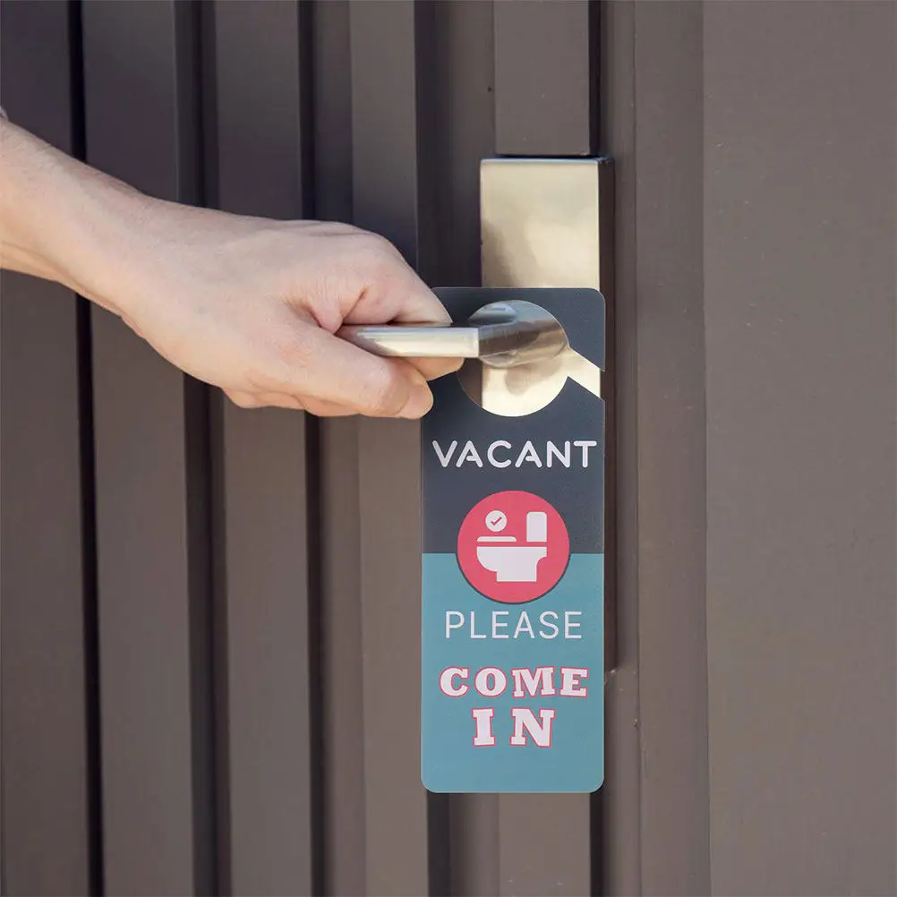 Home Bathroom Occupied Sign - 2 panneaux de signalisation pour porte