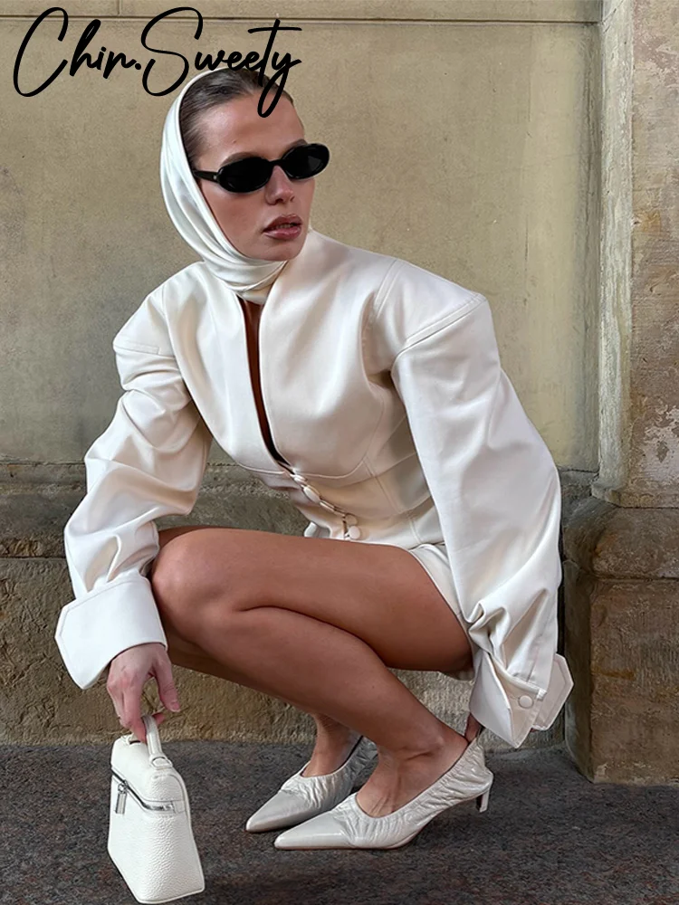 أزياء المرأة اللون المتطابقة شريط محبوك السراويل دعوى قصيرة الأكمام بدوره إلى أسفل طوق سيدة مجموعات 2025 الصيف 2 قطعة مجموعة #3