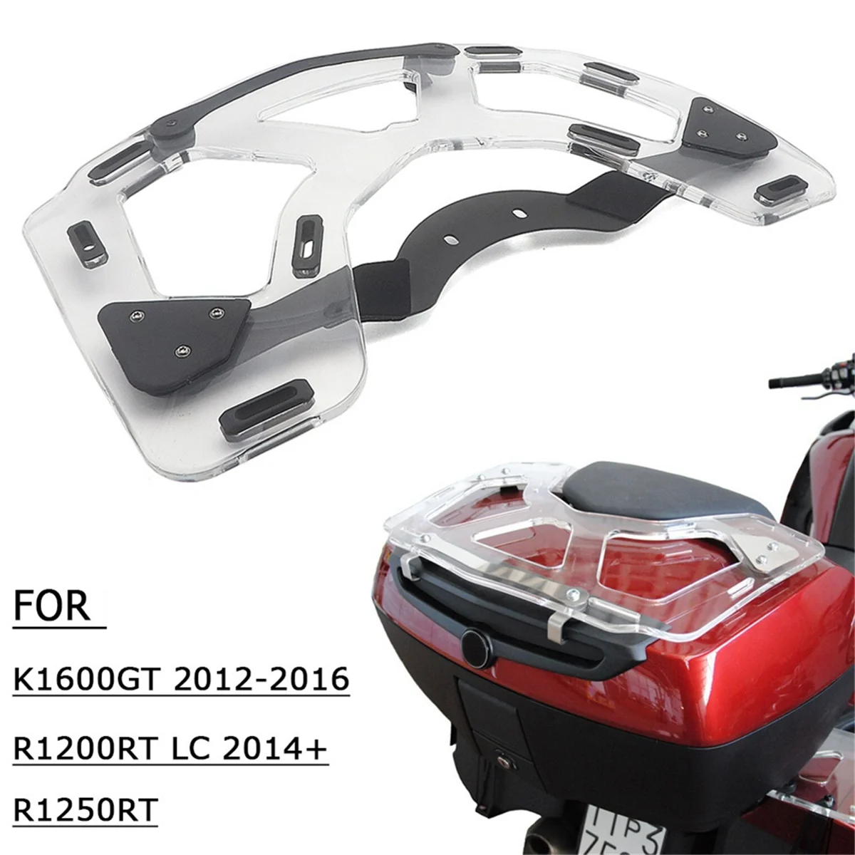 

FER-p Мотоциклетный багажник на верхнем кейсе для BMW K1600GT K1600GT K1600GT/GT 2012-2016 1200RT LC 2014+