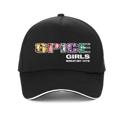 Spice Girls hat  Black Rock Tour Retro Vintage Girl Power Men Baseball Cap Summer Cotton Hip Hop visor Snapback hats