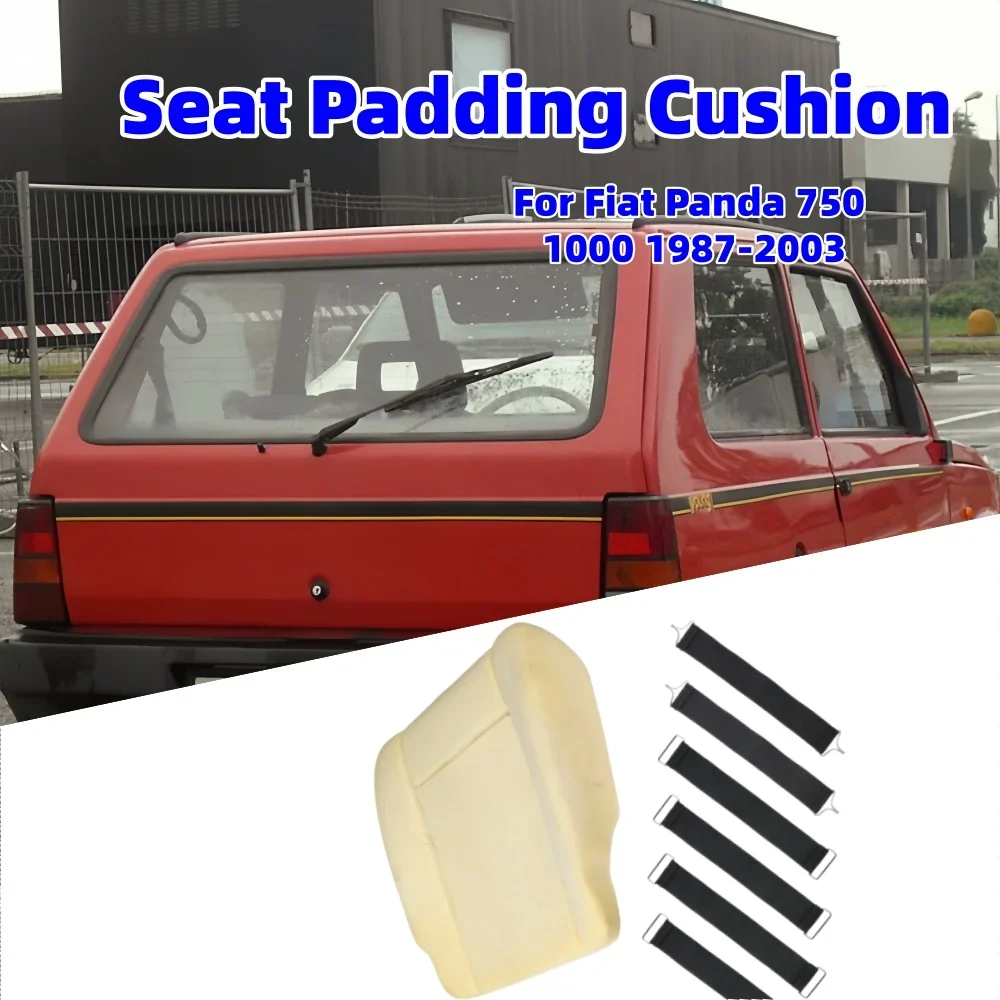 6Pcs Seat Covers And Seat Cushion Padding Set For Fiat Panda 750 1000 1987‑2003 Reinforced Chassis Support Strap Car Interior