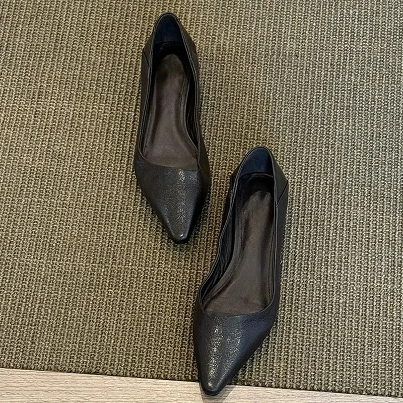 Aneikeh 2026 ربيع مريح موضة أشار تو النساء مضخات أحذية أنيقة فستان الحفلات عادية كعوب منخفضة البغال الصنادل #2