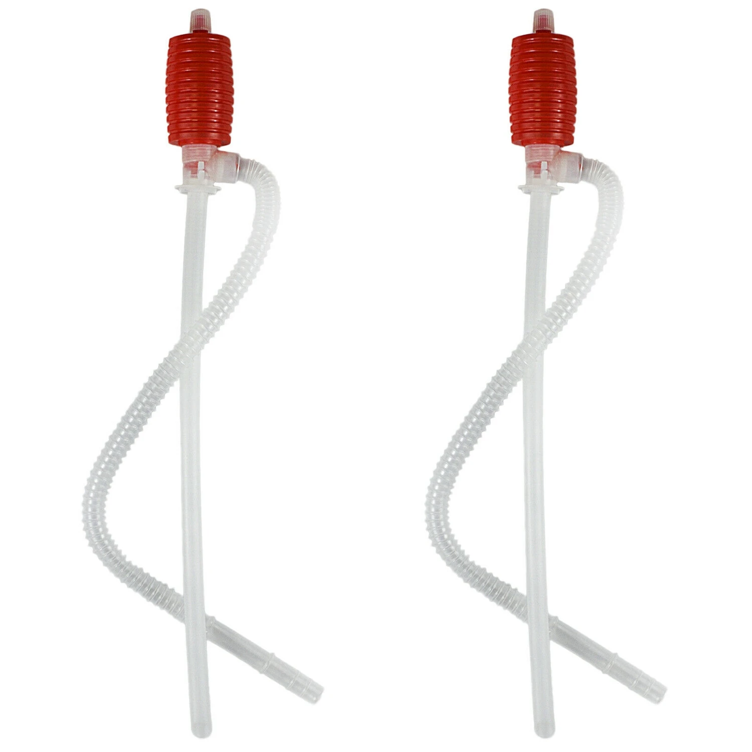 

2Pcs Universal Fuel Transfer Siphon Pump - Squeezing Syphon for Lawn Mowers & Manual Pumping Petrol,