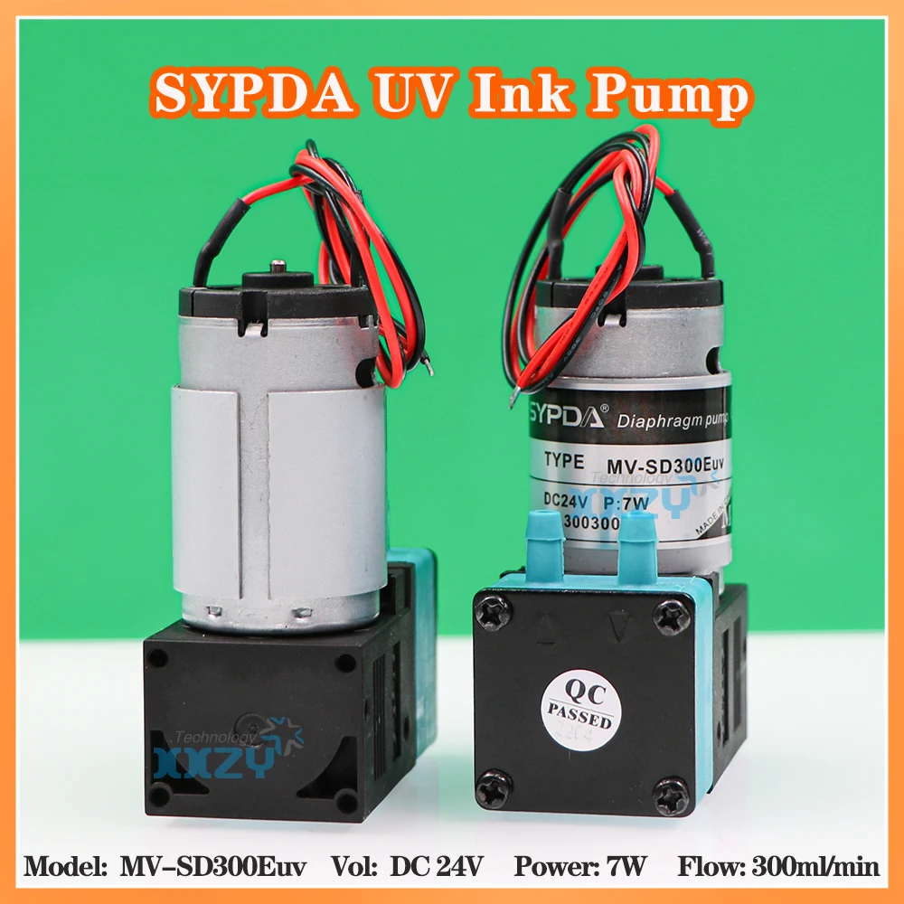 Printer 24V DC 7W SYPDA MV-SD300Euv Ink Pump for UV Flatbed Machine Diaphragm Pump