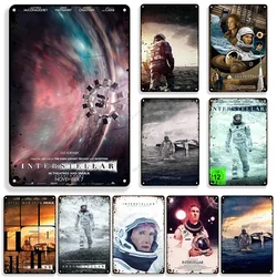 Movie Interstellar Metal Poster Vintage Metal Tin Sign Retro Metal Plaque Home Bar Cafe Signs Wall Plate Industrial Decor
