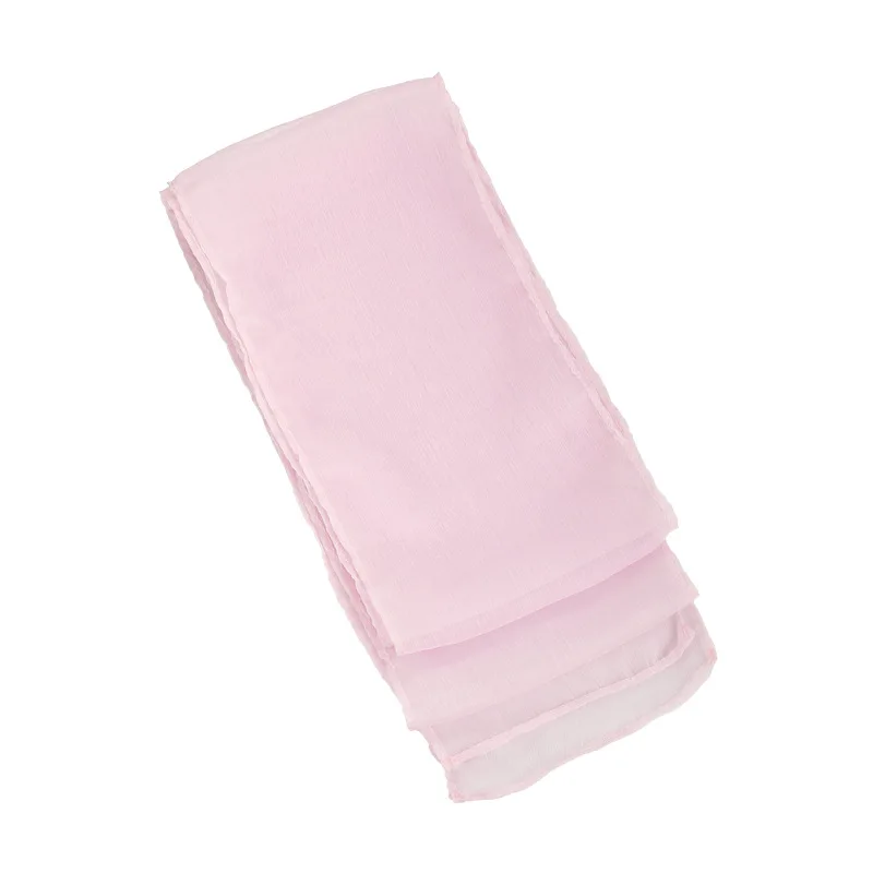 Cravate écharpe de couleur Pure douce et confortable pour le printemps et l'été, collier de ruban de banderole multifonctionnel