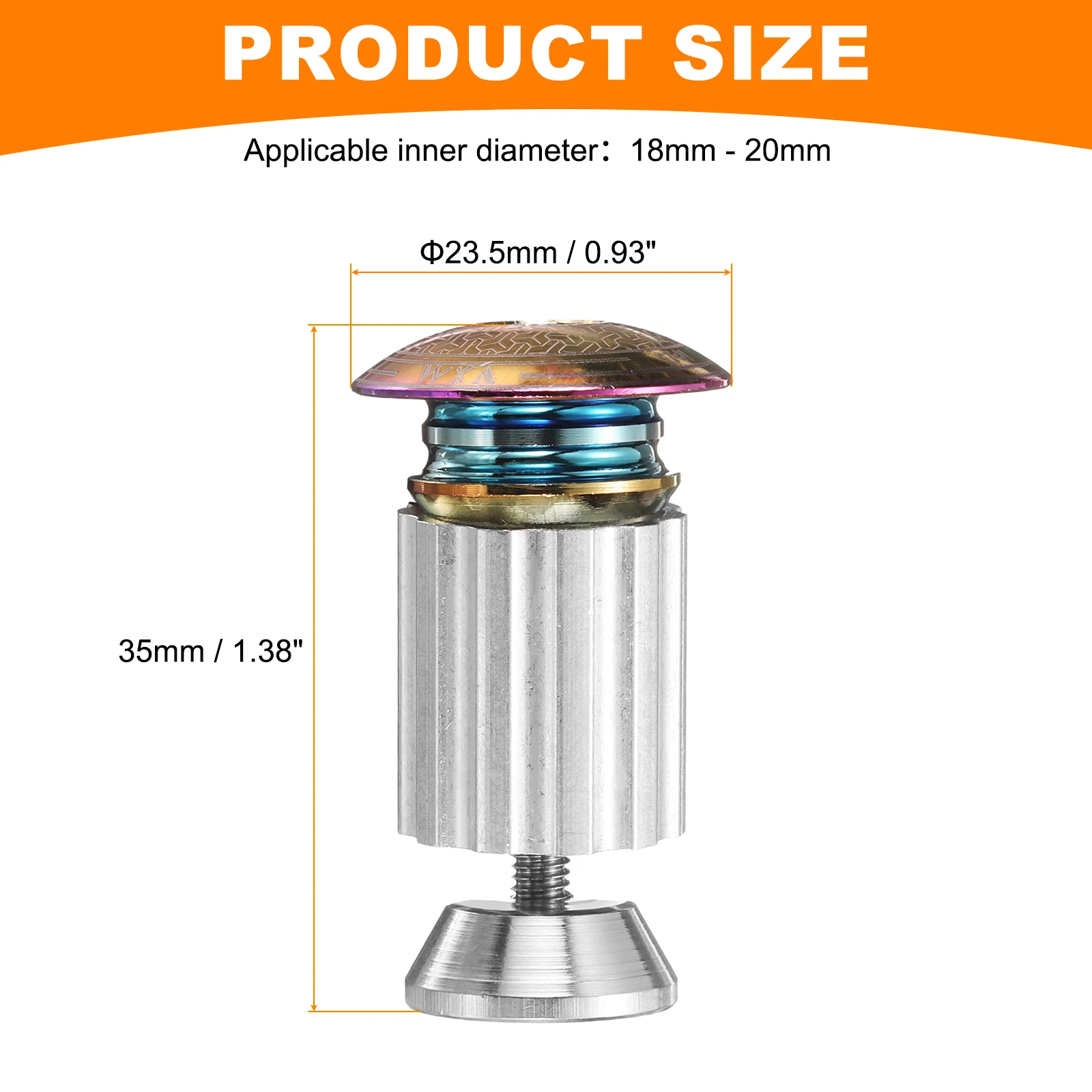 2/4 0.6oz Bar End Plugs Aluminum Bike Handlebar End Caps Bike Plugs Expanding Locking for MTB Road BMX Fixed Gear Bike view 2