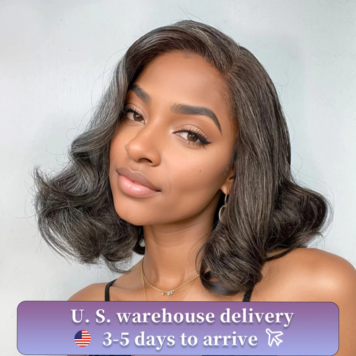 

Silver Grey Colored Bob Wigs Human Hair Shor Bob Wig Peruvian Lace Front Human Hair Wigs For Women HD Transparent Lace