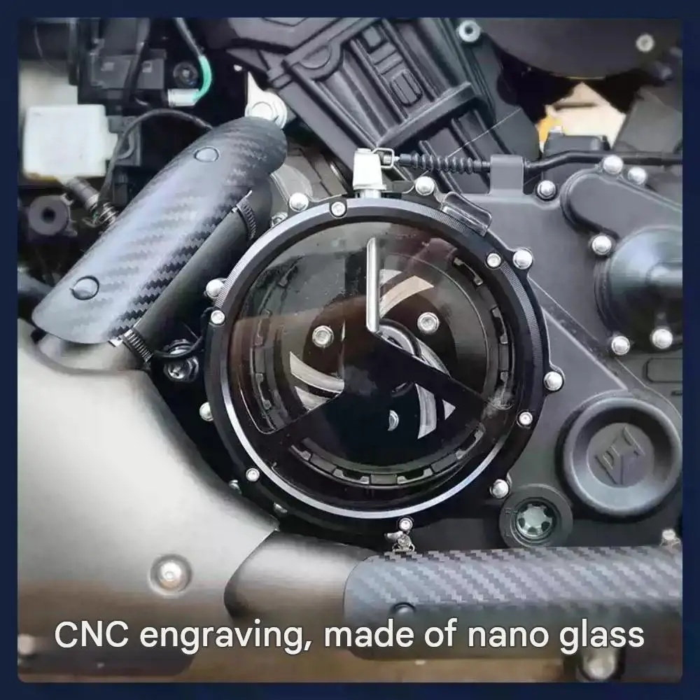 Suitable for Benda Dark Flag 500: Transparent Clutch Side Cover, Engine Clutch Side Cover, Water Pump Cover, and Oil Pump Cover.