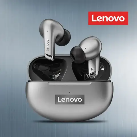 선택 Lenovo LP5 무선 블루투스 이어폰 고속 충전 긴 내구성 HD 통화 마이크 스포츠 방수 헤드셋
