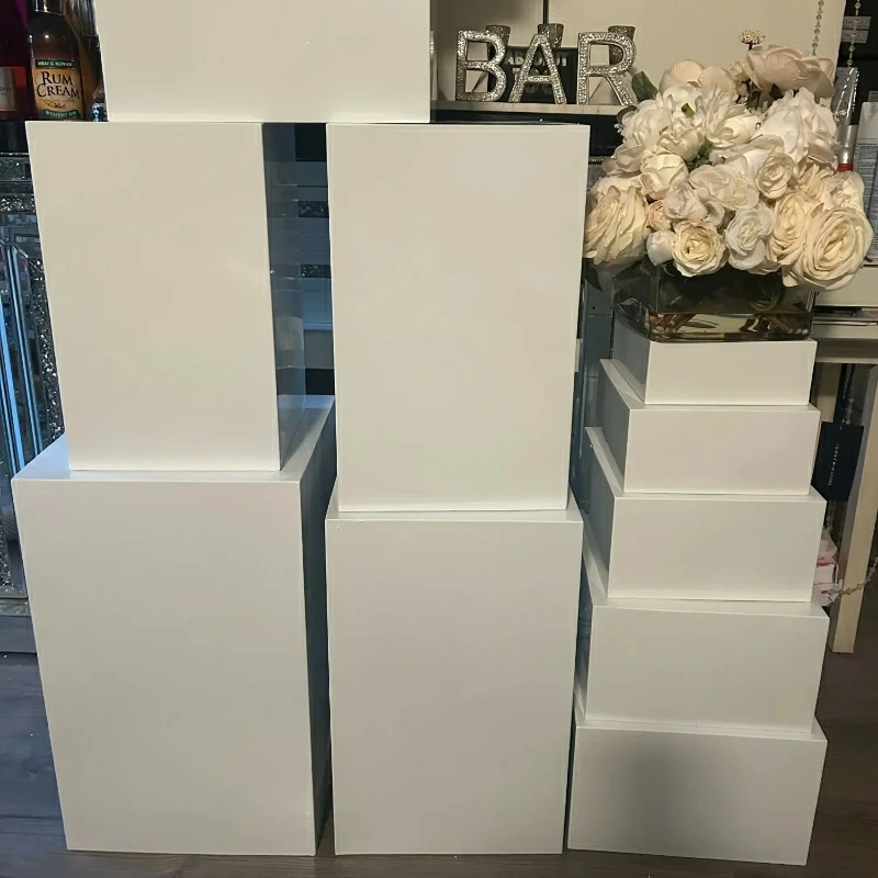 10pcs Event Candy Bar Column Stand Riser For Cupcake Table Centerpieces Rack Buffet Trays Feast Dessert Cake Fruit Cookie Drink