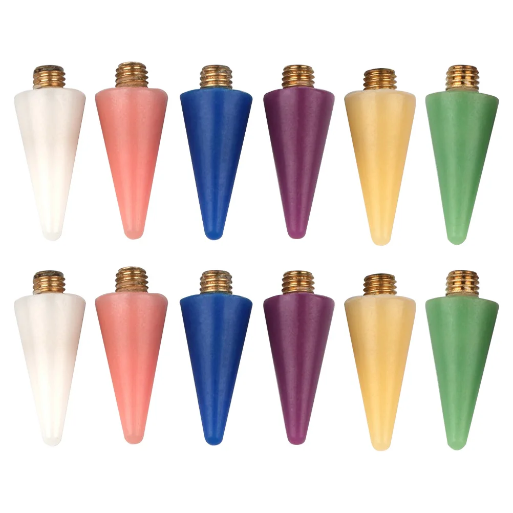 

12Pcs Nail Rhinestones Picker Replacement Tips Colored Heads for Nail Art Gems Jewelry Pen Rhinestone Pen Rhinestone Picker