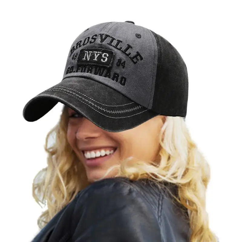 

Baseball Hat Washed Printed Trucker Hat Trendy Clothing Accessories Low-Profile Embroidered Caps For Men And Women