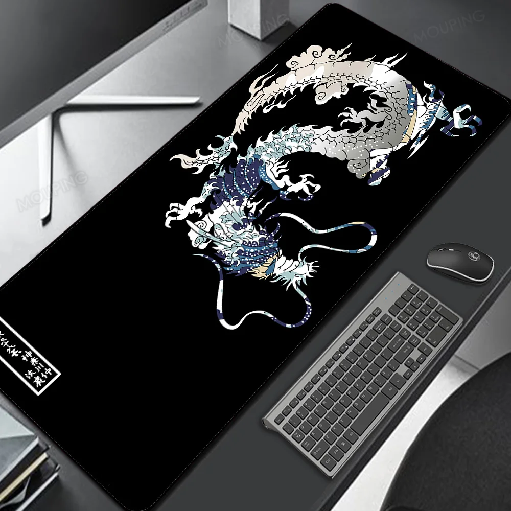 

Black Dragon Mouse Pad Gaming Laptop Deskmat Playmat Laptop Japan Anime Gaming Keyboard Rubber Pad The Table Mouse Mat Pc Rug