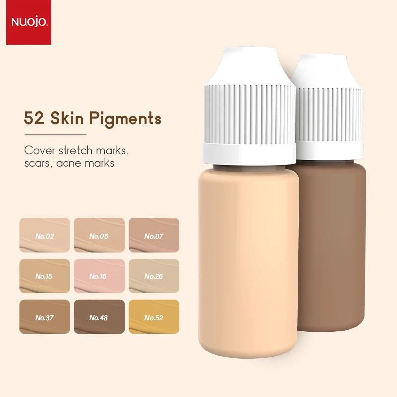 10ml Permanent Makeup Ink Stretch Mark Camouflage Pigments Skin Tone Scar Camouflage Tattoo Ink for Restore Skin Tone Tattoo Ink