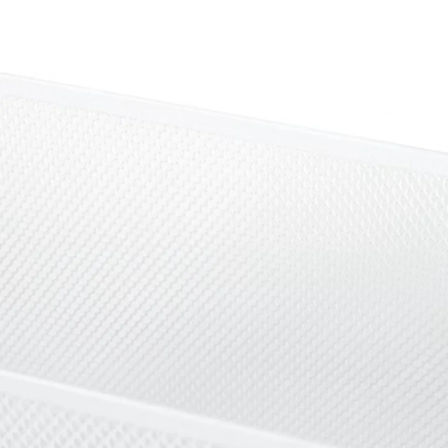 กล่องแฟ้มตาข่ายสีขาว - ดีไซน์เปิดเพื่อการเข้าถึงเอกสารได้ง่าย พร้อมหูหิ้วชิ้นเดียวเพื่อการยกและพกพาสะดวก