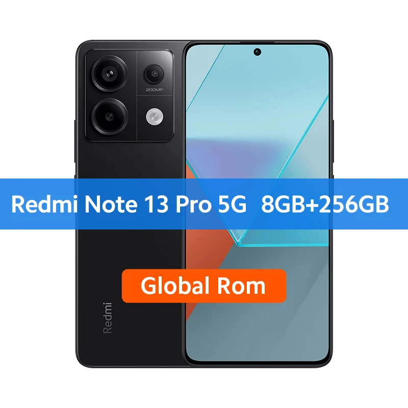 Global ROM Xiaomi Redmi Note 13 Pro 5G Smartphone Snapdragon 7s Gen 2 120Hz Screen 5100mAh 67W Fast Charging Cellphone 8GB 256G