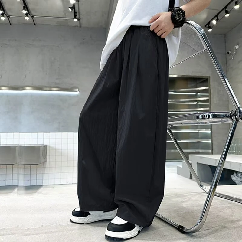 

Boys Summer Thin Anti-Mosquito Pants for Older Kids Casual Loose Straight-Leg Quick-Dry Trousers Trendy Draping Relaxed Fit