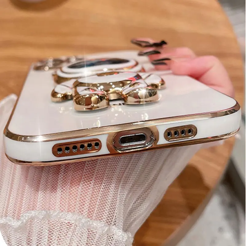 لؤلؤة حزام الحبل ليوبارد طباعة الدب حامل هاتف حافظة لهاتف هواوي هونور 9X برو 60 70 80 90 100 200 300 برو الترا Y9s