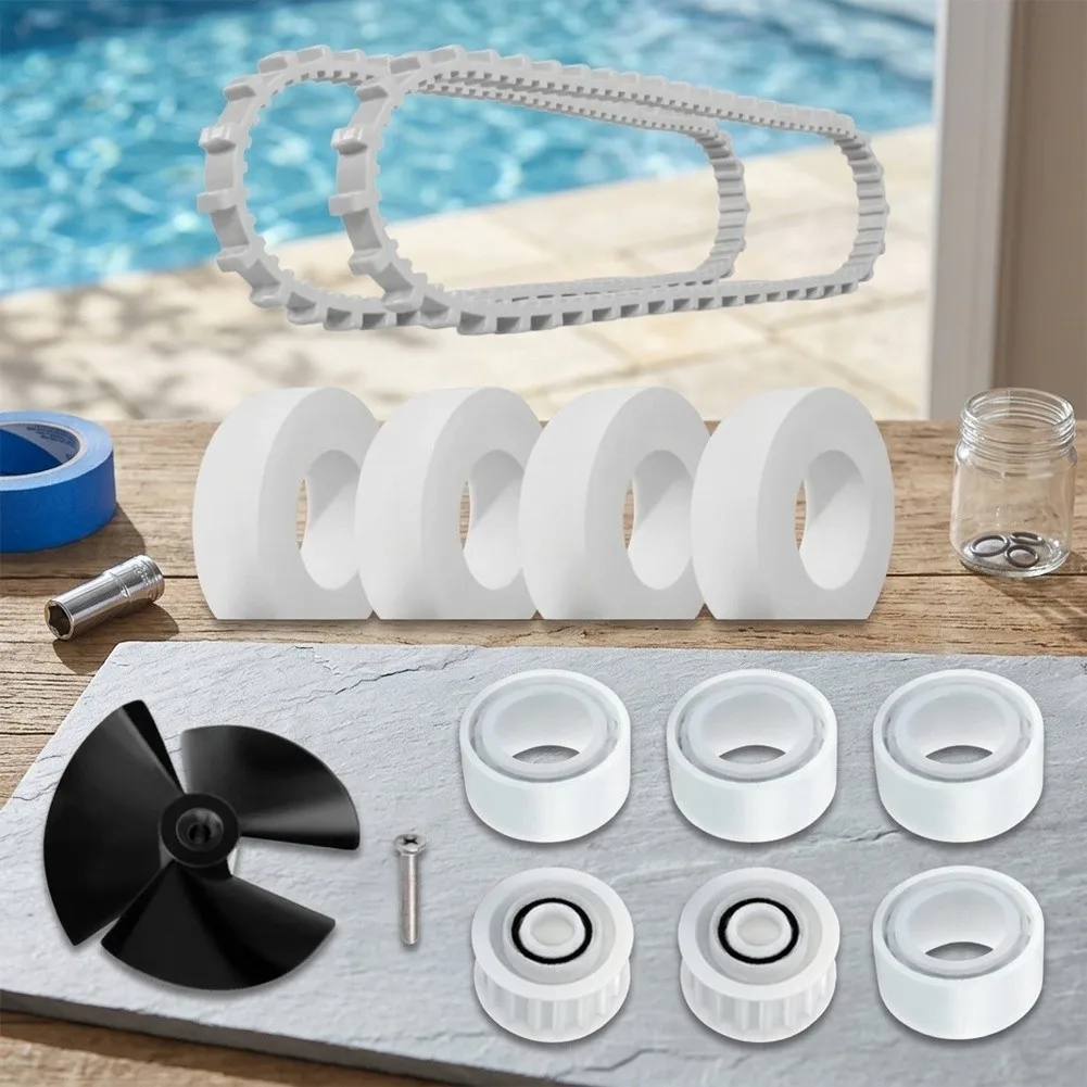 Compatible Replacement Parts Kit for Dolphin Pool Cleaner 9995266-R1 9985006-r2 6101611-r4 3884997-R6 Impeller Belt and Wheels