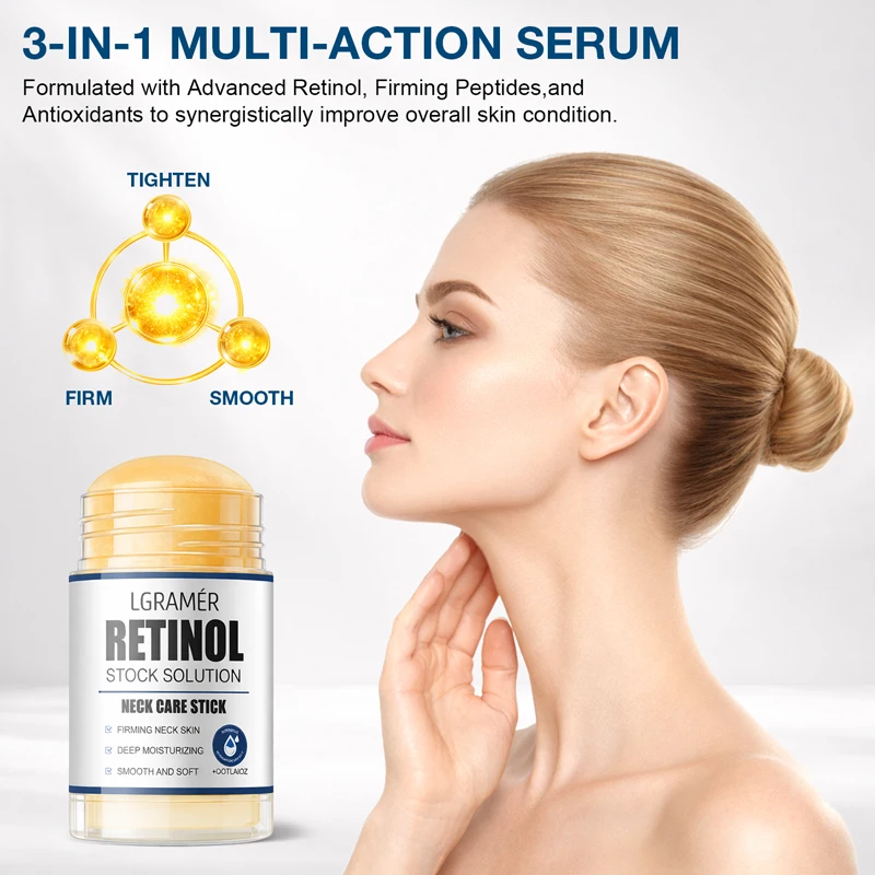 40g Retinol Face Firming Cream Stick Smoothing Wrinkle Neck Facial Cream Deep Absorption Moisturizing Whitening Brightening Skin