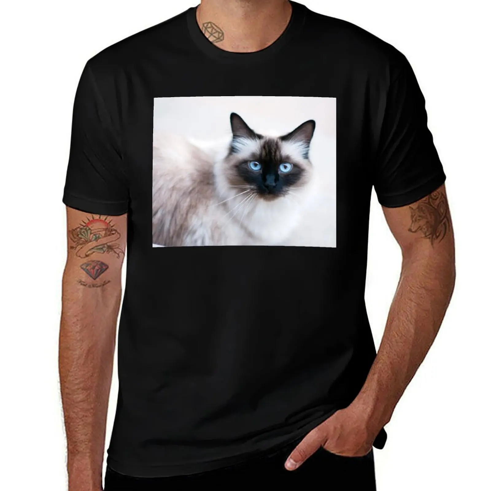 Siamese Like Rag Doll Cat T-Shirt t shirts for man slim fit T-Shirt