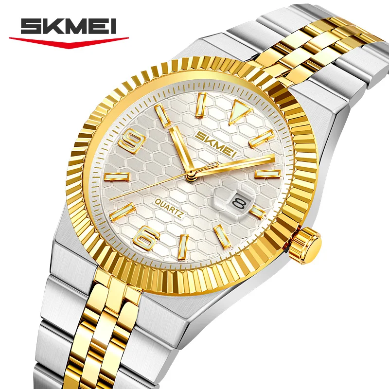 

SKMEI 2656 clock relogios masculino Quartz Men's Watches Date 2026 Male original men's watch waterproof stainless steel luxury