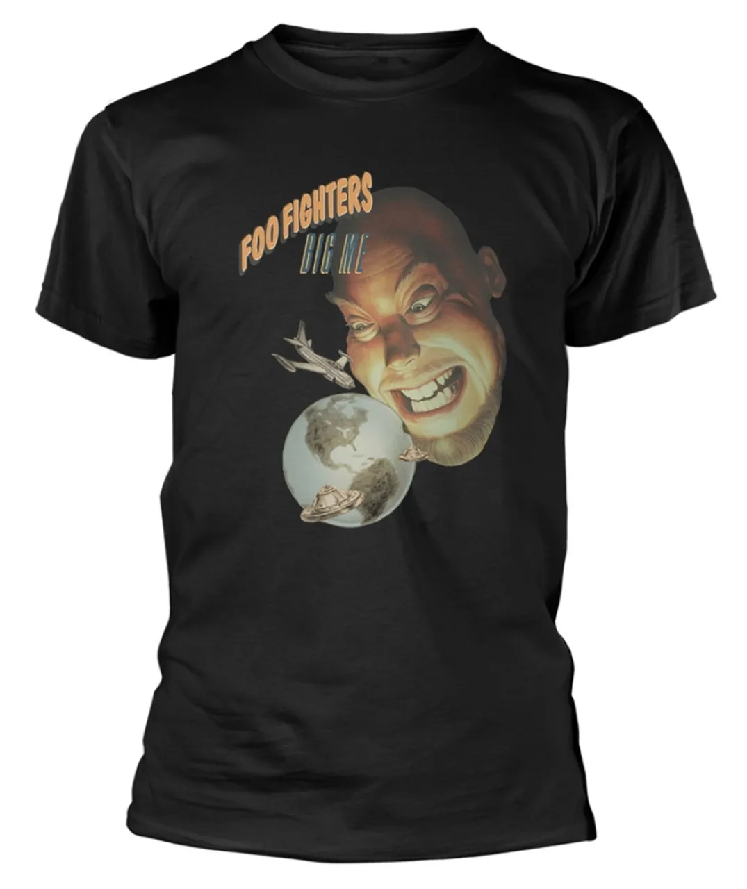 

Foo Fighters Big Me Globe Graphic Print Men's and Women's Loose Short Sleeved T-shirts for Casual Wear, Luxury Clothing for All