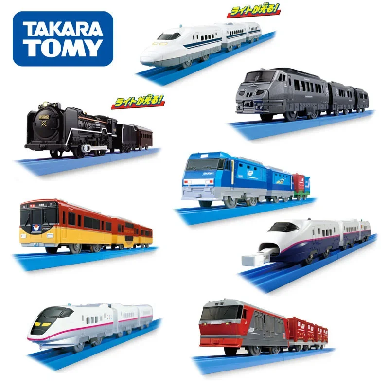 TAKARA TOMY Pule Road Road S series rail motor train High speed rail Shinkansen electric train boy toy, children's holiday  gift