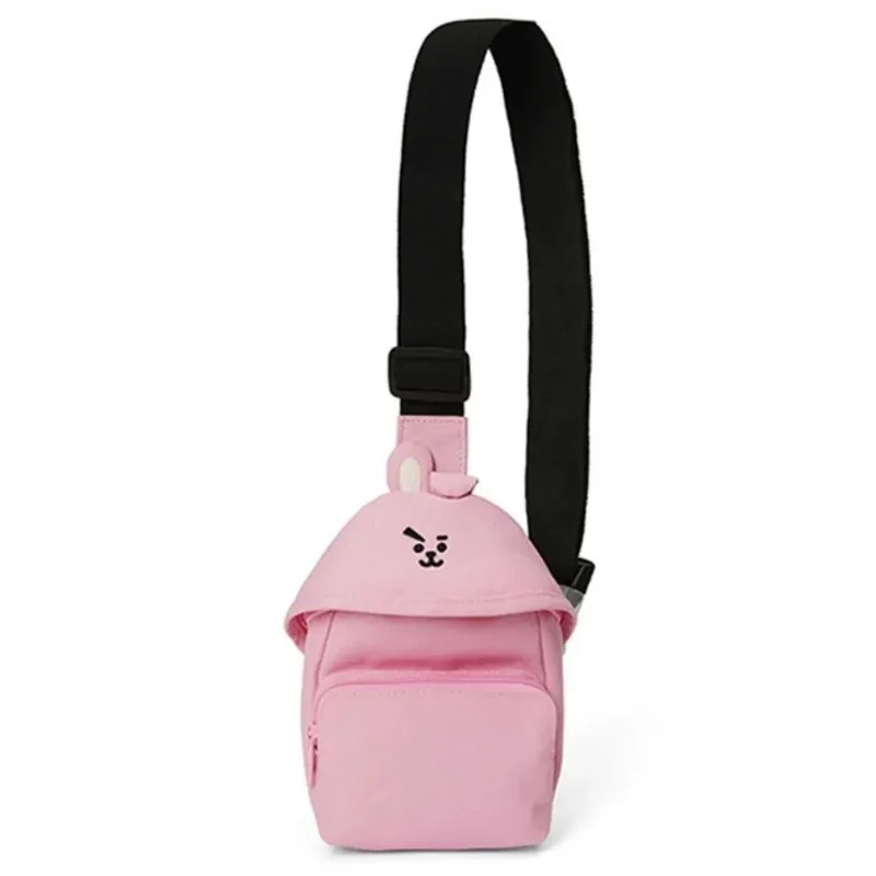 Kawaii أنيمي Bt21 جديد صغير قطري حقيبة كروس Y2K طالب لطيف حقيبة كتف متعددة الوظائف على ظهره