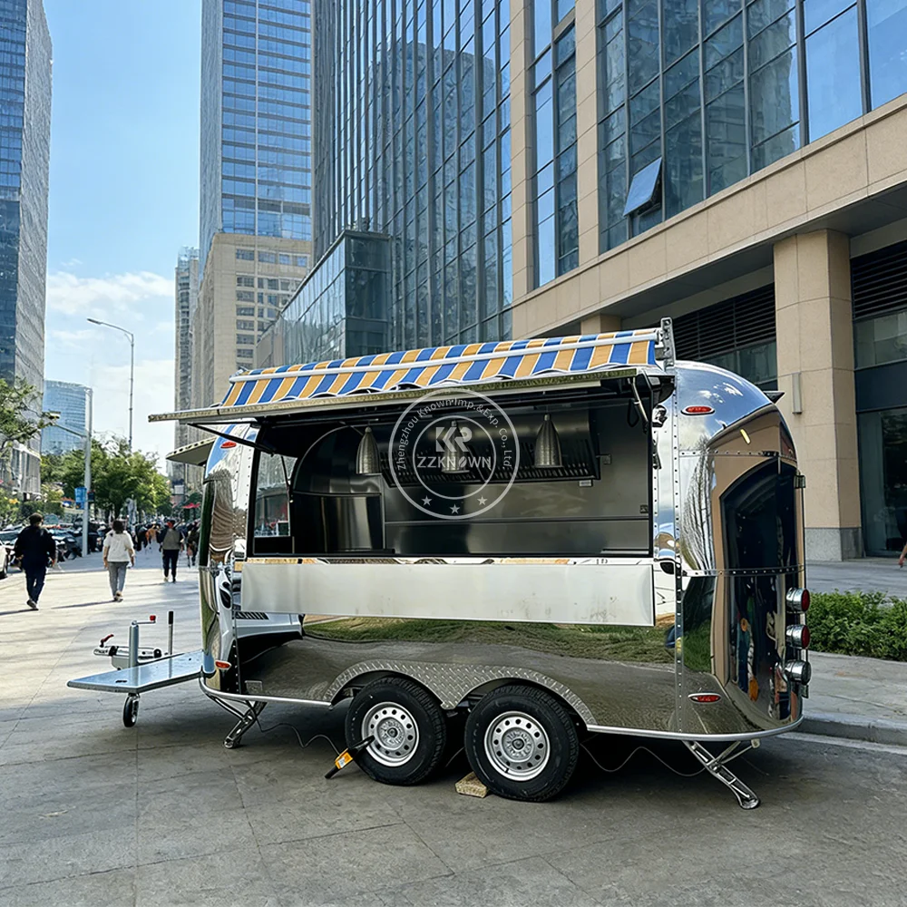 Commercial Ice Cream Snack Truck Street Catering Outdoor Mobile Kitchen Food Trailer Festival Event Food Truck For Sale