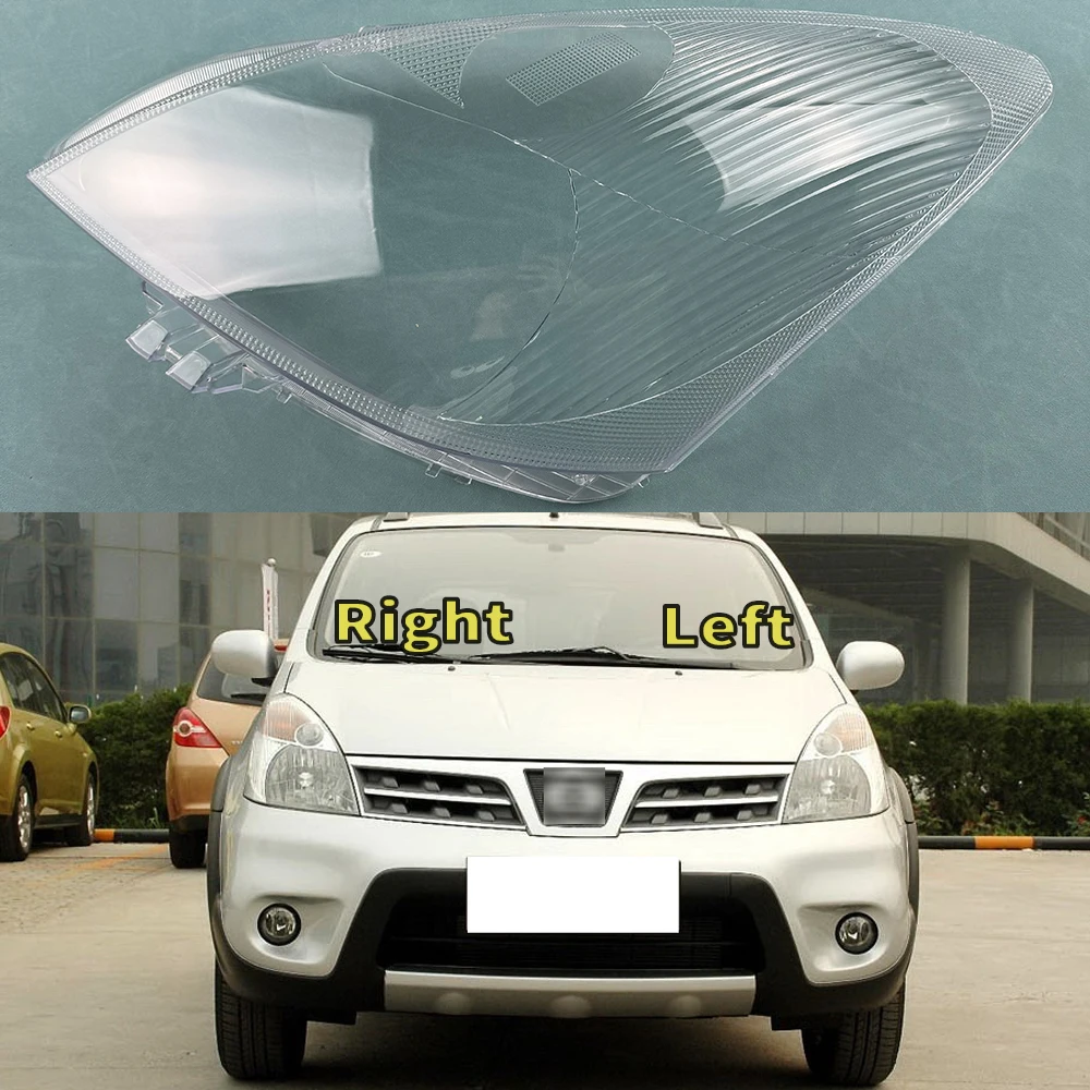 

For Nissan Livina 2007~2012 Front Headlamp Cover Transparent Mask Lamp Shade Headlight Shell Lens Replace The Original Lampshade