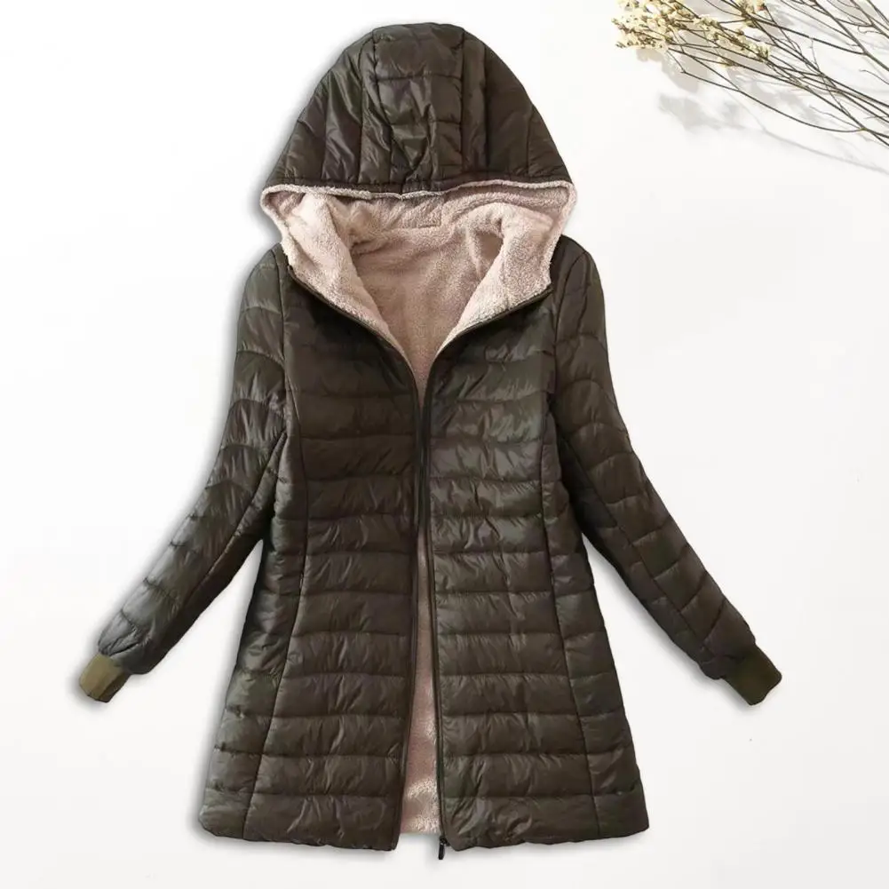 Autumn Winter Mid-length Jacket M-3XL Women Coat Mid-length Jackets Office Ladies Clothes for Outdoor