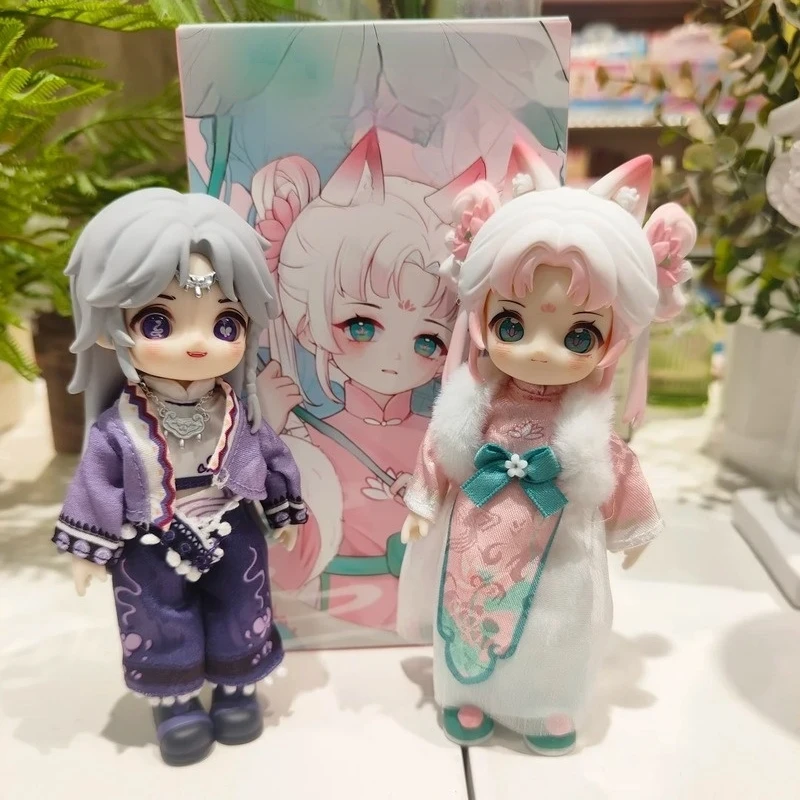 

Gen 4 Nagi Exchange The Untrammeled Traveler Series Blind Box Ob11 1/12 Scale Bjd Doll Cute Action Anime Figures Dolls Toys
