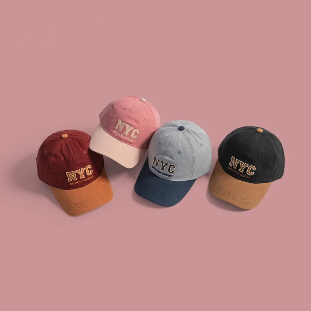 

New Letter Baseball Caps Adjustable Hip Hop Sun Protection Hat Cotton Peaked Cap Outdoor