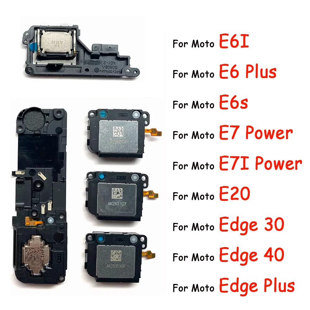 20Pcs Loud Speaker Ringer For Moto E6S E6i E7 E7i Power E20 E22 Edge 20 30 Fusion Pro Ultra Ringer Buzzer Flex Cable Replacement
