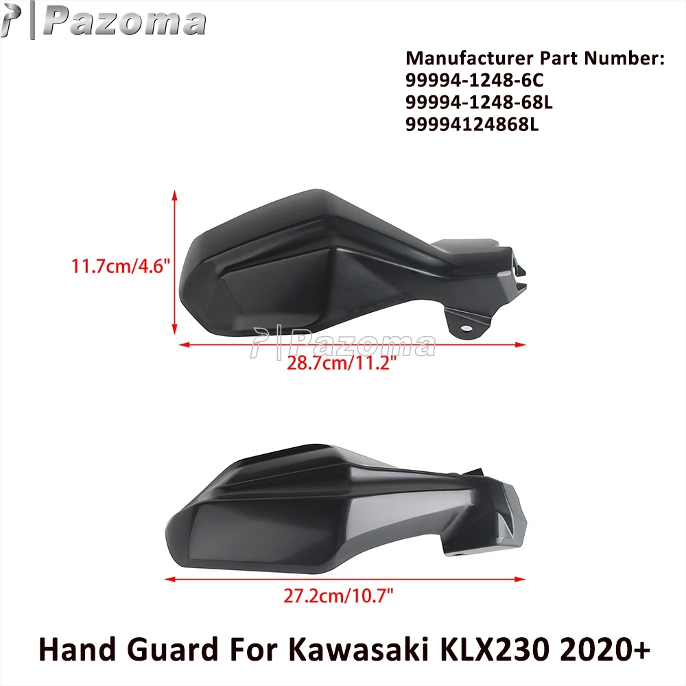 Motorcycle Handle Handguard Protection Black Hand Shiled Cover Guard For Kawasaki KLX230 KLX 230 Handle Bar Hand Guards 2020-24