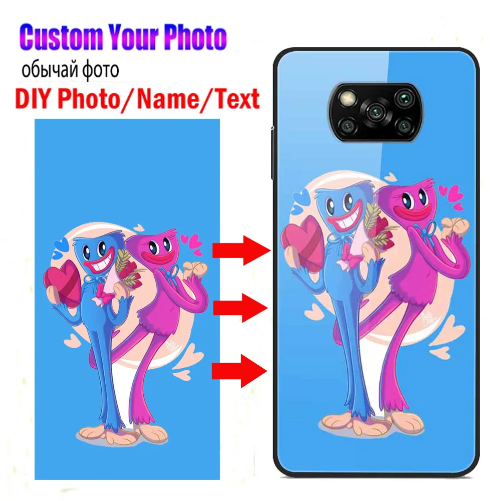 Customized Design Phone Cases for Xiaomi Poco X3 NFC M4 Pro 5G F3 M3 Covers Custom Unique Couple Photo Pictures Mi A3 TPU Funda