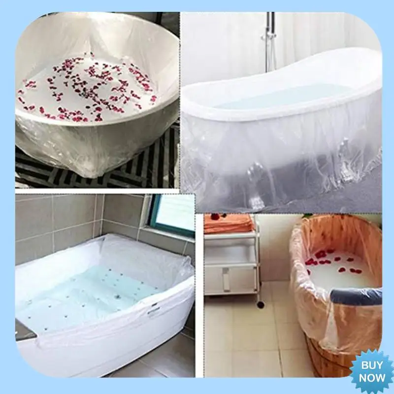 

A47Z 20Pcs Disposable Bathtub Bag, Portable Clear Disposable Thick Bathing Cover Bag Perfect For Travel,Hotel,SPA,Household