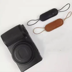 Camera Genuine Leather Hand Finger Ring Band Lanyard Strap Sling Handle Camera String Bracelet for Ricoh GR2 GRII GR3x GRIII
