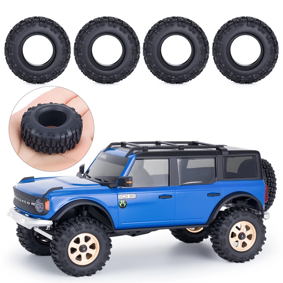 Rc Crawler 4X4 - Obręcze Beadlock 0.7 cala CNC z