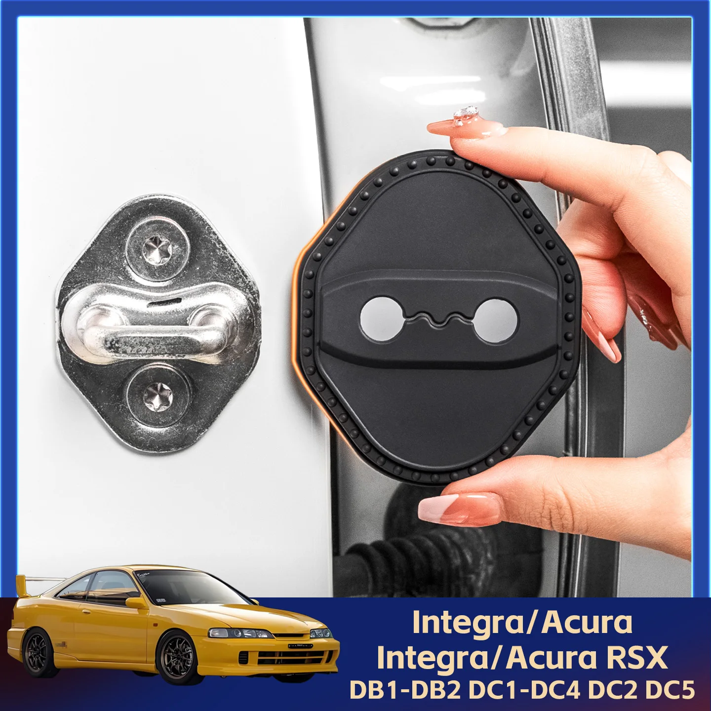 2/4Pcs Silicone Car…