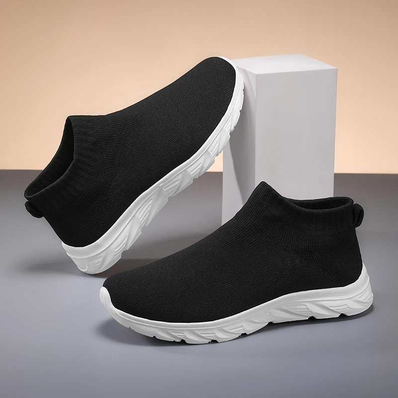 

Модные мужские кроссовки для бега на открытом воздухе, повседневные удобные кроссовки, легкие лоферы, мягкие сетчатые нескользящие спортивные туфли на плоской подошве