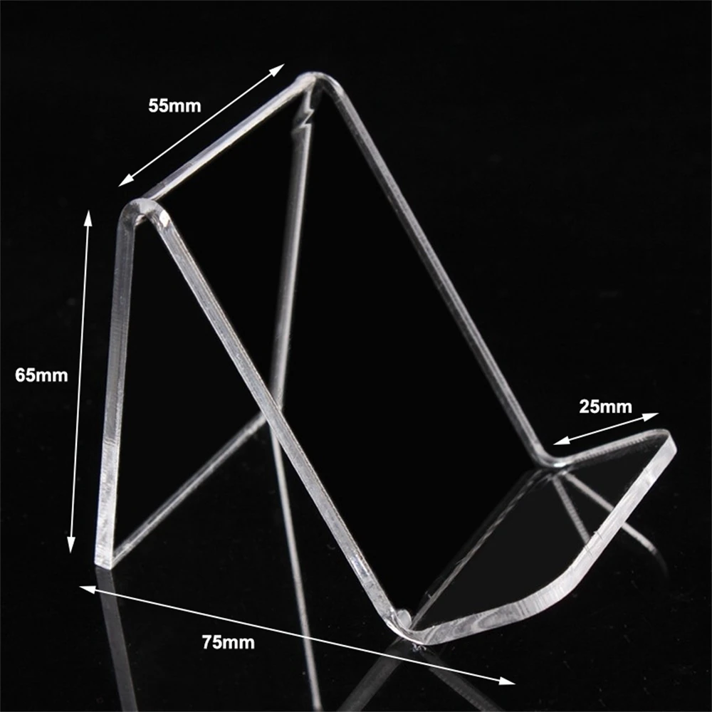 

L55mm Acrylic T3mm Purse Wallet Bag Iphone Book Display Exhibition Rack Holder Stands One Tier Guesset 25mm 20pcs High Quality