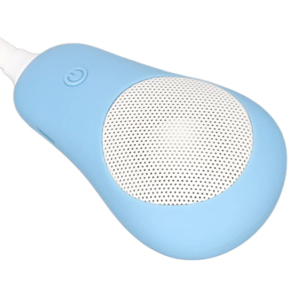 

Синий Bluetooth-динамик с шейным креплением, функцией громкой связи, шумоподавлением, стереозвуком, носимый динамик на шее