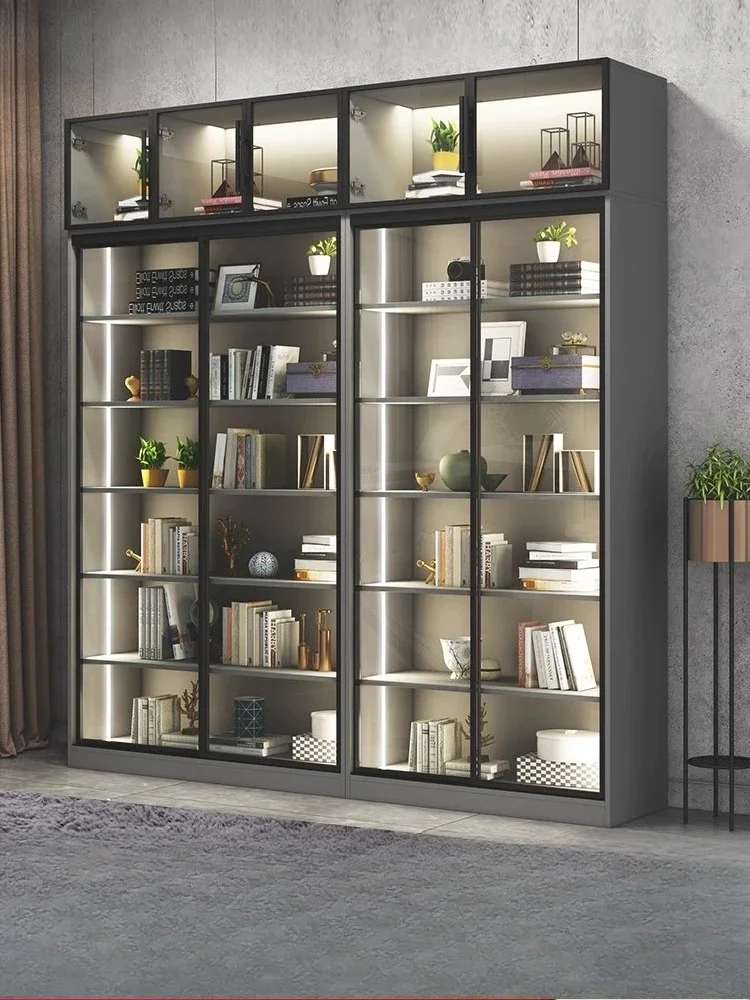 Luxury Solid Wood Cabinet Light Figure Storage Statue Model