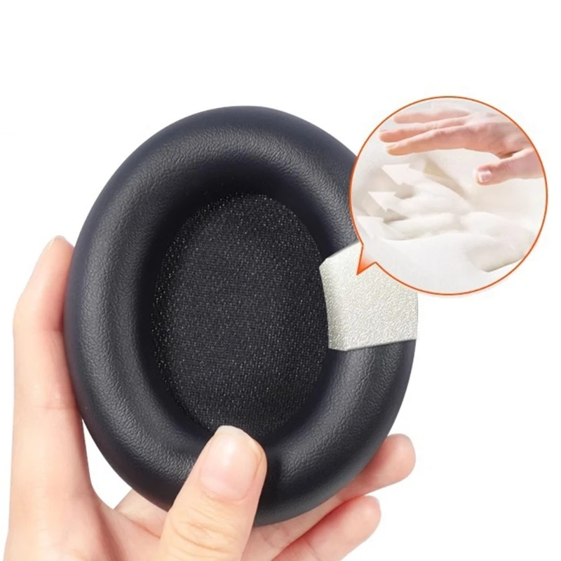 R91A Cuscinetti in morbida pelle proteica I cuscinetti in schiuma coprono l'isolamento acustico per le cuffie sopra l'orecchio